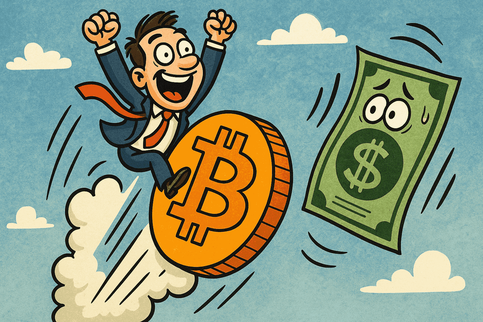 „Bitcoin“ iki 1 milijono dolerių? Paryškinta prognozė, susieta su JAV dolerio bėda
