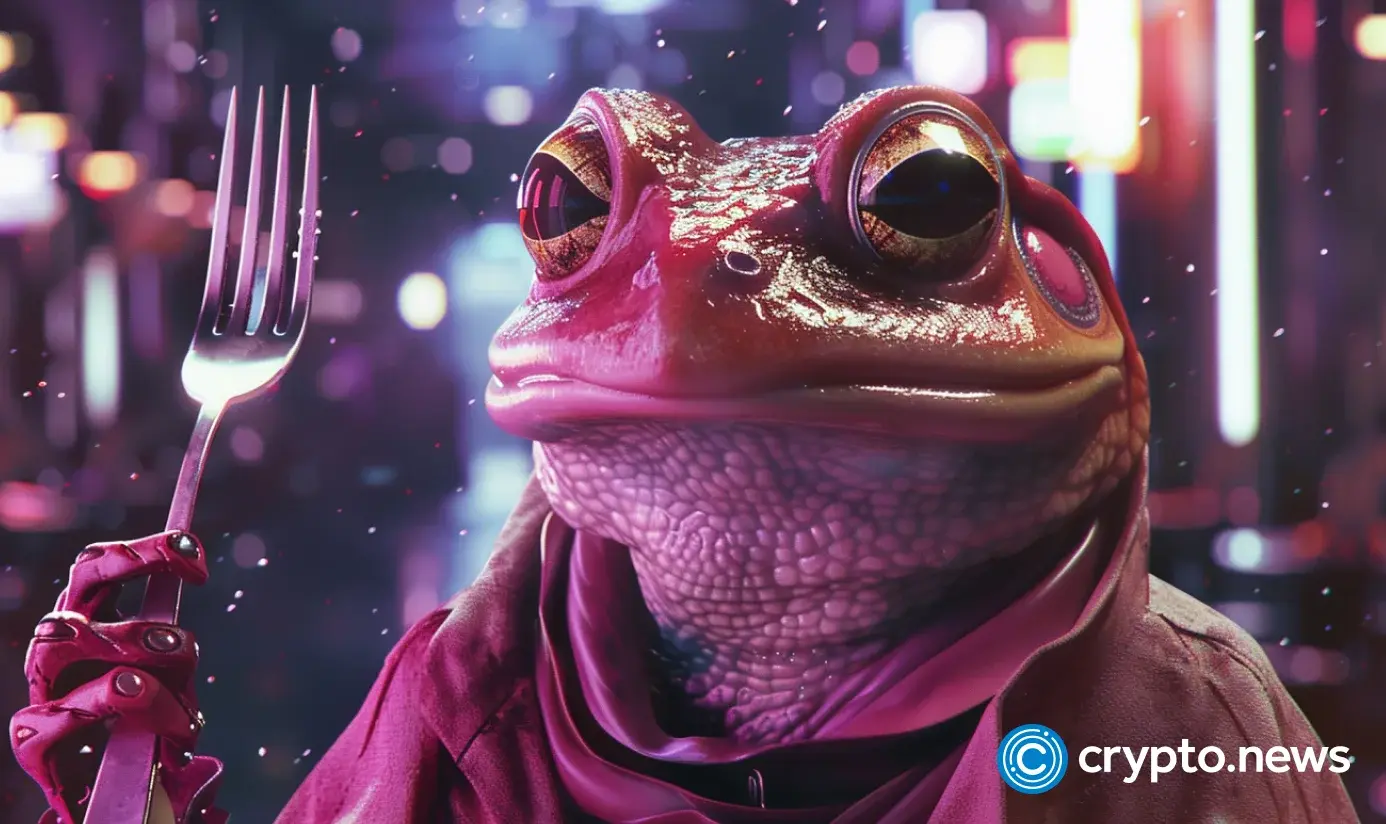 „Pepe Coin“ kaina nukrenta 30 %, nes banginiai pradeda kapituliuoti